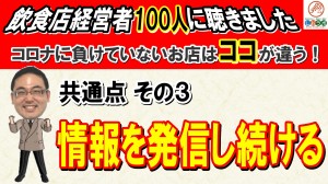 【第26回講座】飲食店経営者１００人以上と対談して③